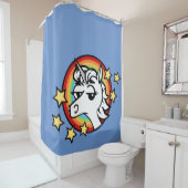 FUNNY CARTOON STYLE UNICORN SHOWER CURTAN DUSCHVORHANG (Beispiel)