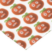 Funny Cartoon Tomato Pattern Tischdecke (Schrägansicht)