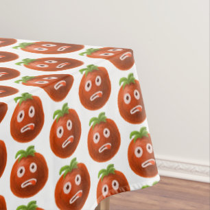 Funny Cartoon Tomato Pattern Tischdecke