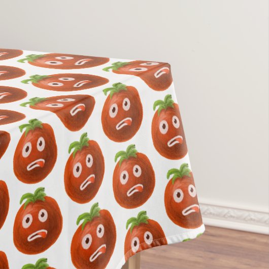 Funny Cartoon Tomato Pattern Tischdecke (Beispiel)