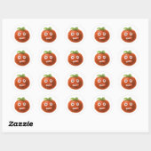 Funny Cartoon Tomato Sticker (Blatt)