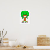 Funny Cartoon Tree Personalisiert Poster (Küche)