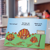 Funny, Cartoon Türkei Erntedank Urlaub Karte