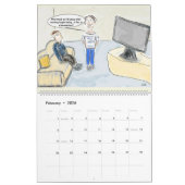 Funny Cartoon über das Leben Kalender (Feb 2026)