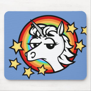 FUNNY CARTOON UNICORN MAUSPAD