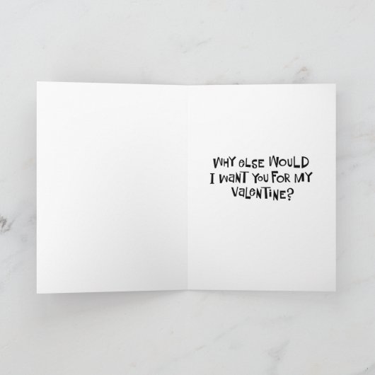 Funny Cartoon Valentine Feiertagskarte (Innenseite)