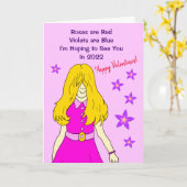 Funny Cartoon Vermisst Lockdown Valentine's Karte (Gelbe Blume)