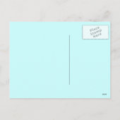 Funny Cartoon Weihnachts Pinguin. Feiertagspostkarte (Rückseite)