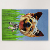 Funny Cartoon Yorkshire Terrier 1014 Piece Puzzle (Horizontal)