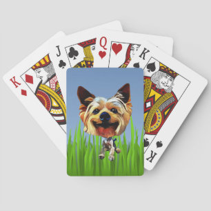Funny Cartoon Yorkshire Terrier Deck Karten Spielkarten