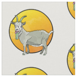 Funny Cartoon Ziege Stoff