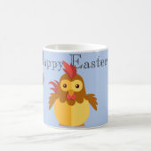 Funny Cartoons Rooster Osterferien-Urlaubskarte Kaffeetasse (Mittel)