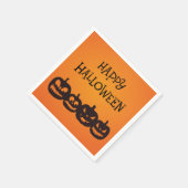 Funny Carved Halloween Pumpkin Quartett Serviette (Ecke)
