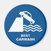 Funny Carwash Sign Magnet (Vorne)