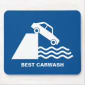 Funny Carwash Sign Mousepad (Vorne)