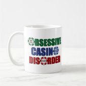 Funny Casino Addict Gambling Poker Chips Kaffeetasse (Links)