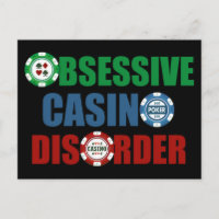 Funny Casino Addict Gambling Poker Chips