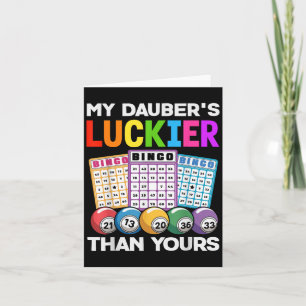 Funny Casino Ausrüstung Bingo Spieler Männer Fraue Karte
