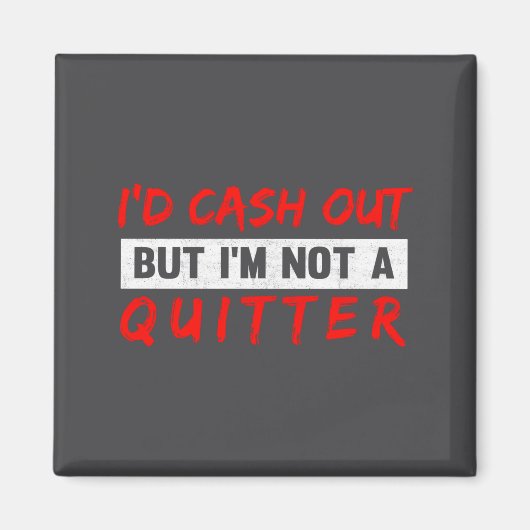 Funny Casino Gambling Lover Gambler Magnet (Vorne)