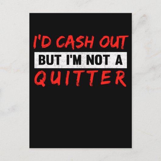 Funny Casino Gambling Lover Gambler Postkarte (Vorderseite)