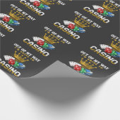 Funny Casino Gambling Poker Jackpot Geschenkpapier (Ecke)