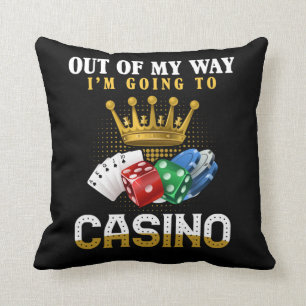 Funny Casino Gambling Poker Jackpot Kissen