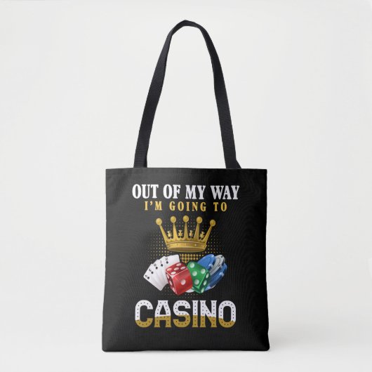 Funny Casino Gambling Poker Jackpot Tasche (Vorderseite)