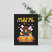 Funny Casino Gambling Poker Lover Postkarte (Stehend Vorderseite)