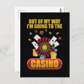 Funny Casino Gambling Poker Lover Postkarte (Vorne/Hinten)