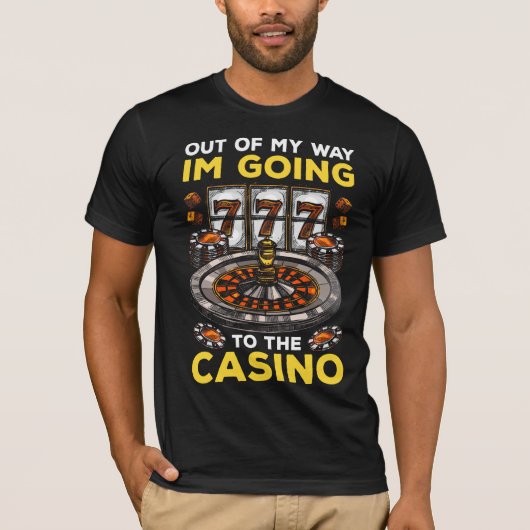 Funny Casino Gambling Spaß Spielplatz Poker T-Shirt (Vorderseite)