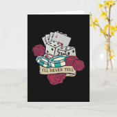 Funny Casino Karte (Gelbe Blume)