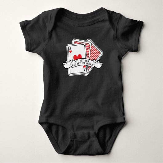 Funny Casino Spielautomat Bodysuit Baby Strampler (Vorderseite)