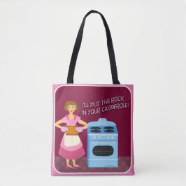 Funny Casserole Sarcastic Kitsch Fun Hausfrau Tasche