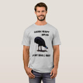 Funny Cassowary Birds Back Chat Design, T-Shirt (Vorne ganz)