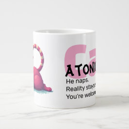 Funny Cat 20oz Mug – CatAtonic: I Nap. You Exist. Jumbo-Tasse