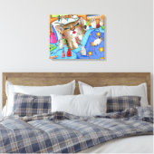 Funny Cat 508 Maus Make-up Poster Leinwanddruck (Insitu (Schlafzimmer))