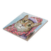 Funny Cat 642 Winterschnee Fliese (Seite)