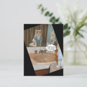Funny Cat Affirmation About a Raise Postkarte (Stehend Vorderseite)