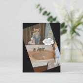 Funny Cat Affirmation Postkarte (Stehend Vorderseite)