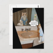 Funny Cat Affirmation Postkarte (Vorne/Hinten)