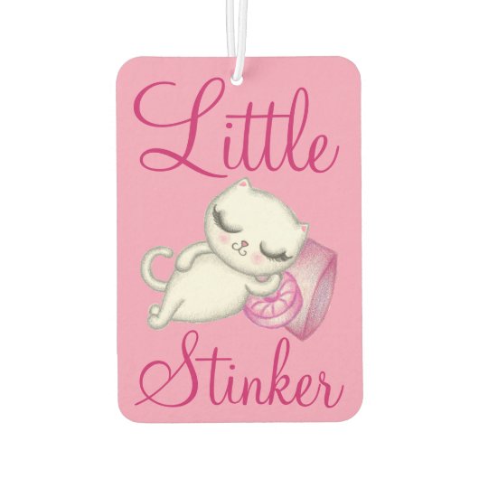 Funny Cat Air Freshener Autolufterfrischer (Rückseite)