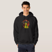 Funny Cat Alien Abduction Retro UFO Encounter Sci- Hoodie (Vorne ganz)
