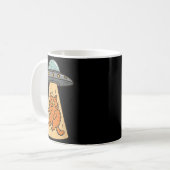 Funny Cat Alien Entführung Ufo Raumschiff Kitty Sc Kaffeetasse (Vorderseite Links)