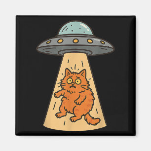 Funny Cat Alien Entführung Ufo Raumschiff Kitty Sc Magnet