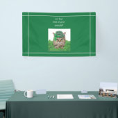 Funny Cat am St. Patrick's Day Banner (Messeveranstaltung)