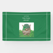 Funny Cat am St. Patrick's Day Banner (Horizontal)