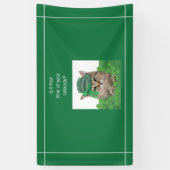 Funny Cat am St. Patrick's Day Banner (Vertikal)