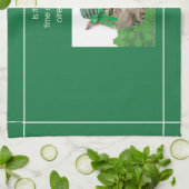 Funny Cat am St. Patrick's Day Geschirrtuch (Gefaltet)