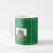 Funny Cat am St. Patrick's Day Kaffeetasse (Vorderseite Links)