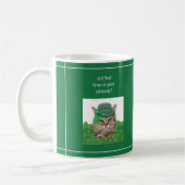 Funny Cat am St. Patrick's Day Kaffeetasse (Links)